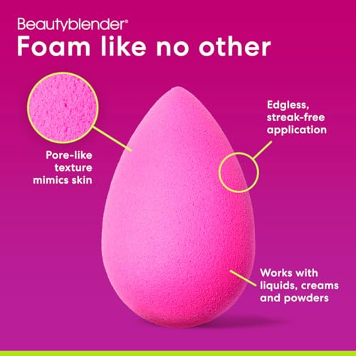 Beautyblender-Original-Makeup-Applicator-Sponge-for-Powder-Liquid-Coverup-BB-Cream-or-other-Cosmetic-Foundation-Products-in-Pink