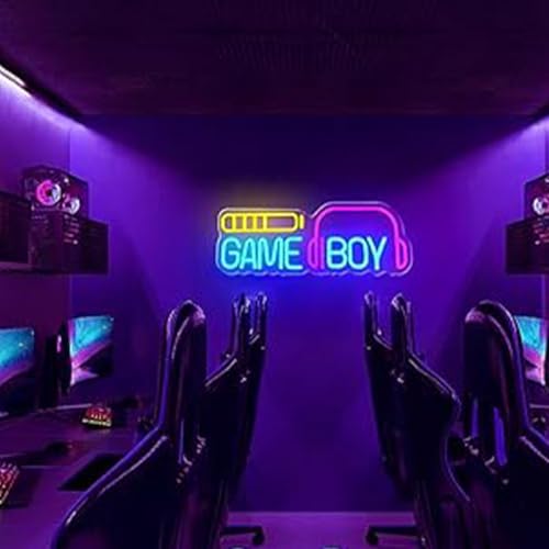 Image of LED Game Sign Game Zone Neon Signs Gaming Room Wall Art Decor Man Cave Lights Signs Gamer Home Bedroom Decoration USB Powered Brightness Adjustable