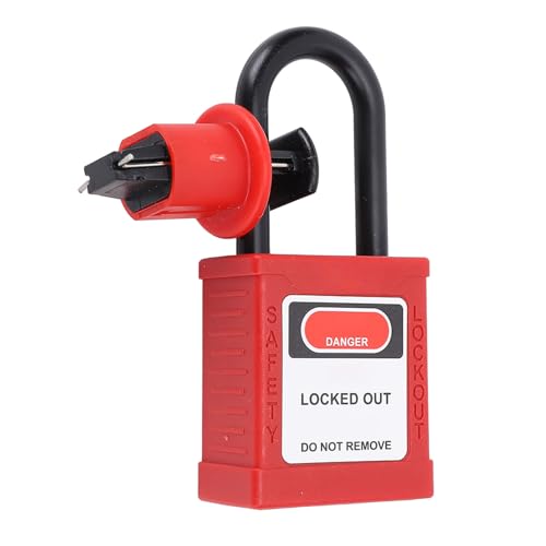 Circuit Breaker Box Lock Lockout Device, Miniature Circuit Breaker Lockout Breaker Switch Lock with Padlock and 2 Keys for Factories