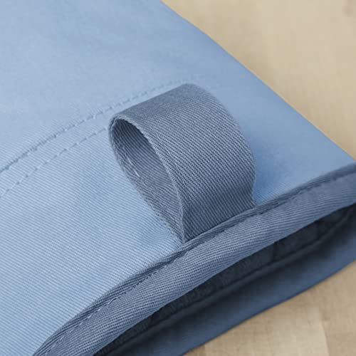 KitchenAid Beacon Two-Tone Mini Oven Mitt Set, 5.5"x8", Blue Velvet/Blue Heaven