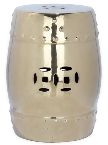 Safavieh Castle Gardens Collection Modern Ming White Ceramic Garden Stool