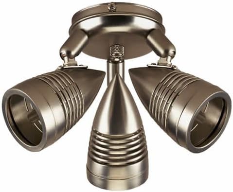 Westinghouse Design and Combine 3 Light Kit Ceiling Fans, Brushed Aluminum