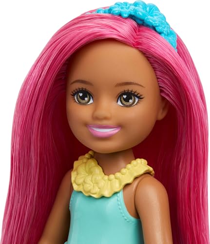 Muñeca Barbie Chelsea 6 pulgadas con cabello rosa miniatura 2