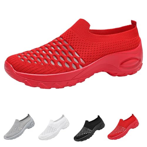 Zapatos ortopédicos de mujer con malla transpirable y horma ancha H 4