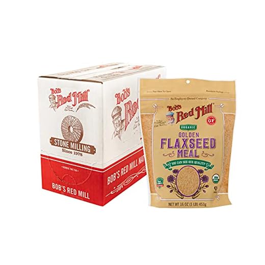 Bob's Red Mill Organic Golden Flaxseed Meal, 16oz (Pack of 4) - Non GMO, Vegan, Paleo Friendly, Keto Friendly, Kosher