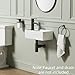 Small Wall Mount Bathroom Vessel Sink, QISHKA 15.5