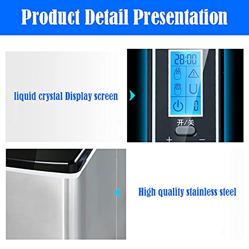 MHGD Elektrischer Eisbereiter, tragbar, kompakter Eiswürfelbereiter, selbstreinigende Tisch-Eismaschine, einfach zu… – Bild 5