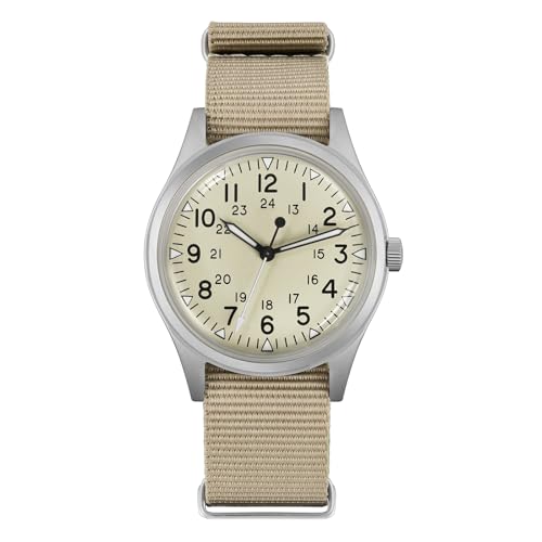 Image of TACTICAL FROG Militado ML07 36mm Field Watch, Japan VH31 Sweep Seconds or 2035 Movt, Men's Military Watch 10 ATM Waterproof Analog Watches for Men and Women Unisex Wristwatch