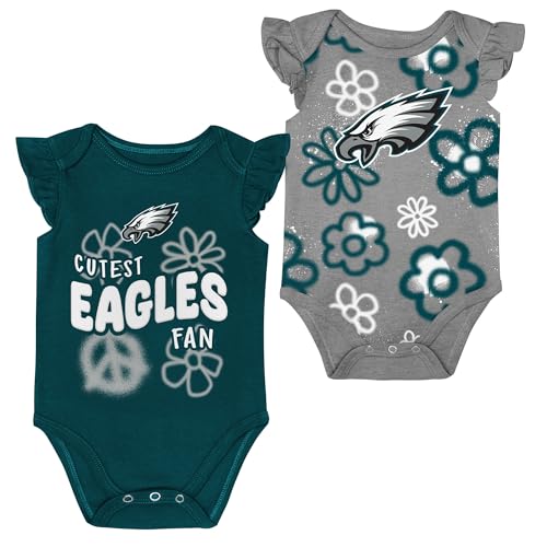 Outerstuff Girls Newborn & Infant Philadelphia Eagles The Sunshine Two-Piece Bodysuit Set