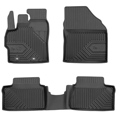 MOTOS Tapis de sol caoutchouc pour Toyota Yaris Cross depuis 2021 Améliorez Votre Confort de Voyage avec Le tapis noir antidérapant Auto No.77- tapis voiture...