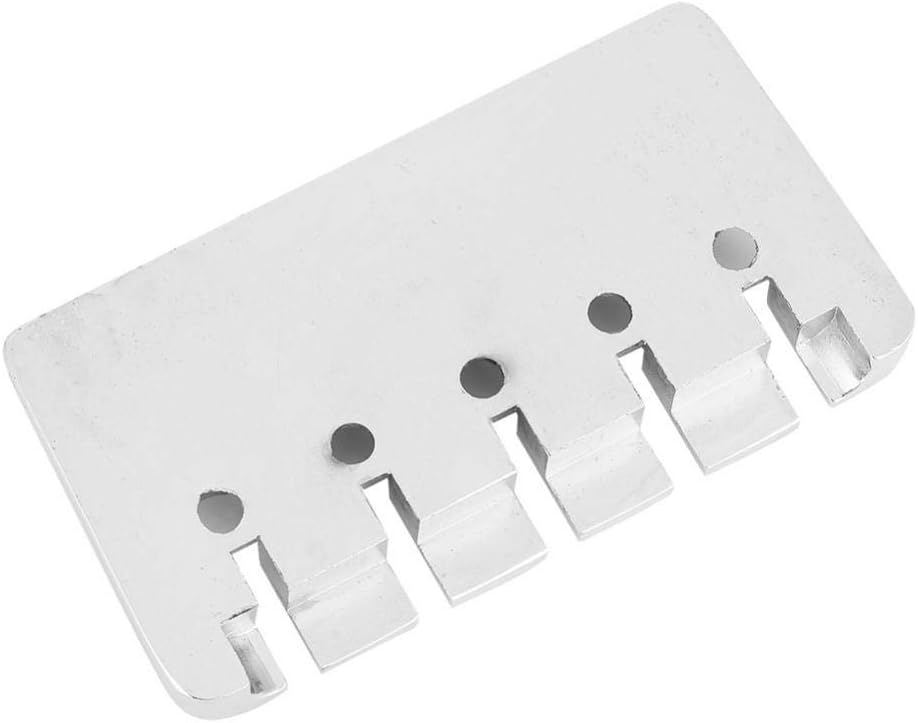 Bass Saddle, High-Quality Replacement, 5-String Electric Bass Bridge, Durable for Electric Bass Players for Live Performances, Studio Recording, Practice Sessions