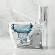 Macerating Toilet with Pump & AC Vent | Upflush Toilet System for Basement to Bathroom sink & Silent High Standard,include One Piece Modern Toliets, 600W Macerator Pump