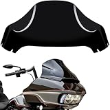 13' Windshield for Road Glide FLTRX 2015-2023, Motorcycle Windscreen Splitter Wind Shield Visor Replacement Accessories for Harley Davidson CVO Road Glide Limited 3 ST Special Ultra, Black Windshield