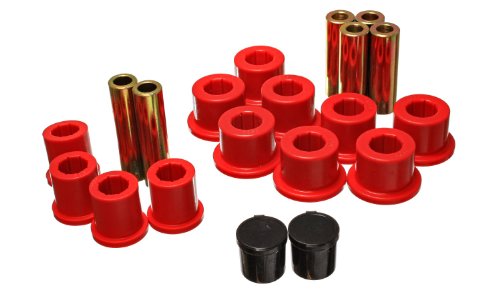 Energy Suspension 5.2118R Rear Spring Bushing Set, Red