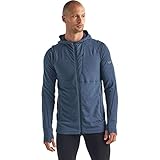 icebreaker half zip damen  icebreaker Quantum II LS Zip Hood Men Größe S Serene Blue