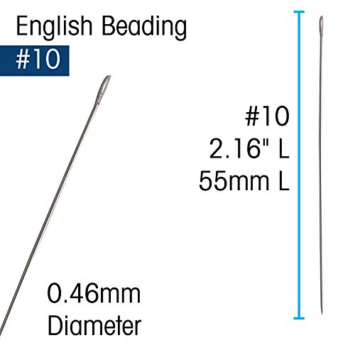 Image of John James English Beading Needles, Size 10, Pack of 25