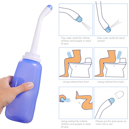 Healifty Reusable Vaginal Cleansing System With Scale Vaginal Cleanser Vaginal Douche Postpartum Bottle Squirter For Women Personal Hygiene Care Supplies Private Parts Irrigator (500Ml) #TOP3
