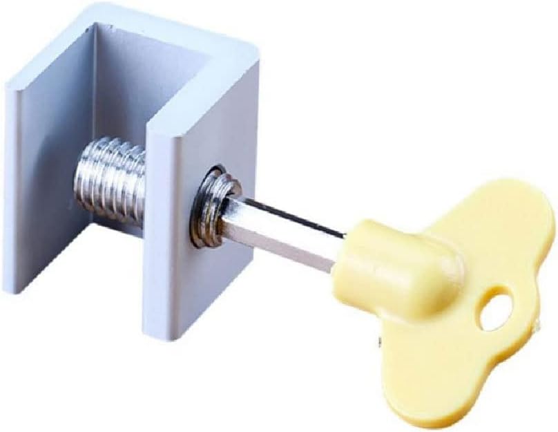 l Adjustable Sliding Window Lock Stop Aluminum Alloy Door e Safety Lock Belt Key Home Office Security Window Lock