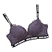 Produktbild TOPKEAL Damen Sport-BH Frauen Sexy Dessous BH Crop Buchstaben Spitze BH für Frauen Push-Up BH Dessous Bralette verdicken Unterwäsche