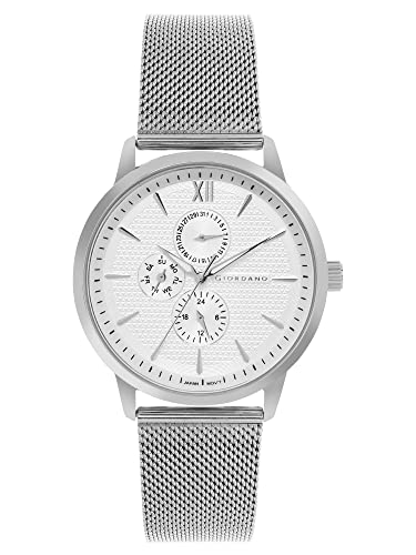 Image of Giordano Analogue Watch for Men with Stylish Mesh Band with Water Resistant Casual Wrist Watch to Complement Your Party Look - GD-50008
