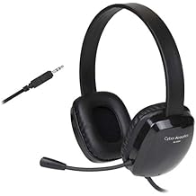 Cyber Acoustics Stereo PC Headset AC-6008-20, 3.5mm Connection, Unidirectional Microphone with Flexible Boom for PC & Mac; Perfect for Classroom or Home - 20 Pack