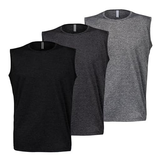 Kit 3 Camisetas Regata Machão Dry Fit Academia Masculina Fitness (Preto/Chumbo/Cinza, M)
