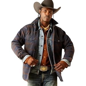 Ariat Men’s Yellowstone Midnight Fair Quilted Shirt Jacket