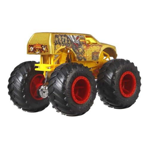 Hot Wheels Monster Trucks 4-Pack, Set of 4 1:64 Scale Toy Vehicles with Giant Wheels (Styles May Vary)​​