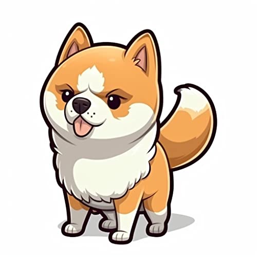 Image of Yoonek Graphics Shiba Inu Dog Vinyl Decal Sticker for Car, Laptop, Tumbler, More. #001612