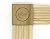 3/4" x 3 1/2" x 3 1/2" Poplar (Paint Grade) Rosette Bullseye Plinth Blocks, Hardwood (10)