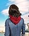 BA UNIQUE FASHION Unisex Sporty Snood Hat with drawstring Hood Scarf Neck Warmer Winter Balaclava Hood (Barn Red)