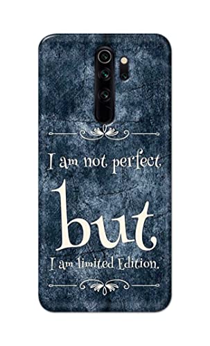 Image of Printed Hard Back Cover Case for Mi Redmi Note 8 Pro Back Cover (I Am Not Perfect I Am Limited Edition) -1803