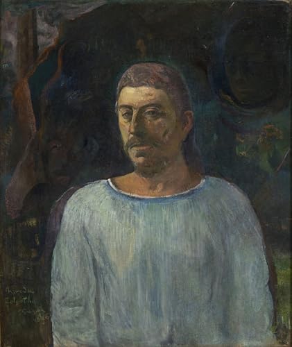Impression d'art Art Tableau Auto Retrato de Paul Gauguin sur Toile Premium de 60x90cm