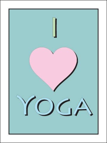 Fitnus Chart Series I Love Yoga 18" X 24" Poster
