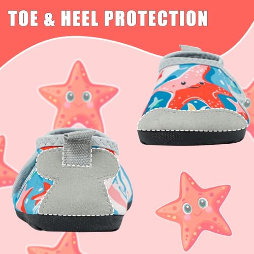MASOCIO Buty do wody dla dzieci, antypoślizgowe, szybkoschnące, na plażę, morze i basen, do sportów wodnych, 21/22 EU
