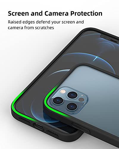 Coque bumper iPhone 12 Noir au toucher doux pour un usage quotidien - 4