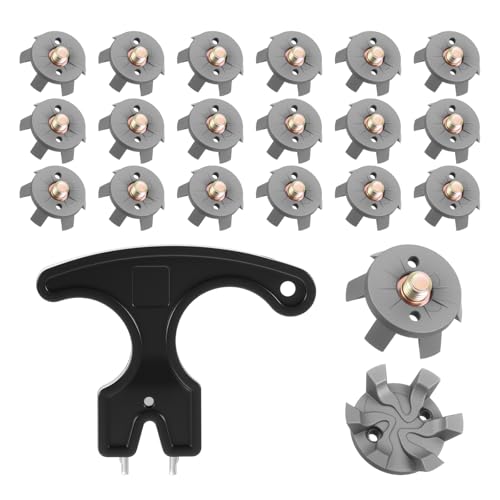21PCS Silver Grey Golf Spikes
