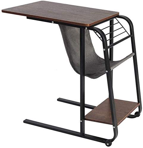 Side Table Laptop Table Sofa Table Side Table Overbed Table with Wheels Bed Overbed with Storage Movable Rolling