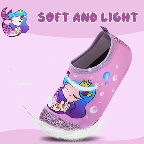 Image of Kids Water Shoes Girls Boys Outdoor Quick Dry Barefoot Aqua Socks for Toddler Sport Beach Swim Surf