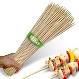 100pcs 18' long Bamboo Skewers Sticks for Grilling BBQ Kabob Barbecue...
