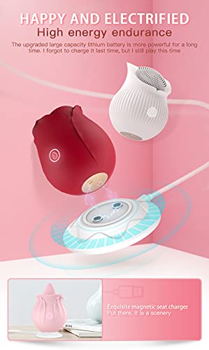 Vibrador Rose - Sucção de Bomba Elétrica para Mulheres, Sucção de Feijão, 7 Speed, IP67 à prova d'á