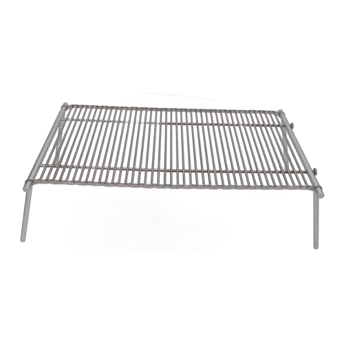 Table de camping pliante en acier avec sac et crochets - 4