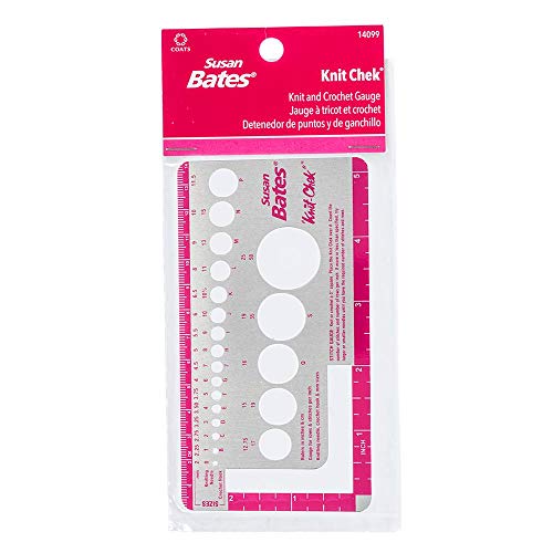 Susan Bates Knit Chek Knitting Needle Crochet Hook Gauge