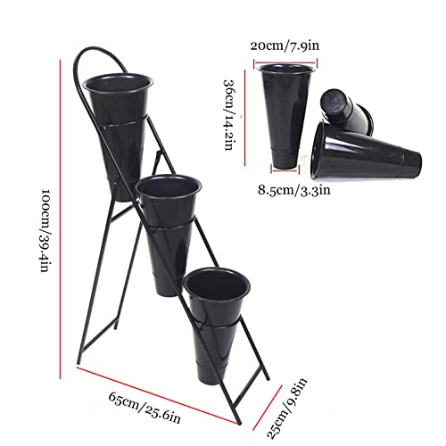 Support de présentation de plantes à plusieurs niveaux, étagère en métal durable - 3