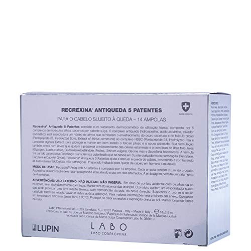 Recrexina Antiqueda 5 Patentes - Ampola Capilar 14x3,5ml