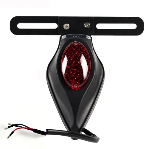 Luz trasera de lágrima para motocicleta Custom Bobber Chopper