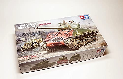 Diorama militaire M4A3E8 Sherman Tamiya 1/35 maquette char de combat