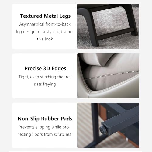 Velvet Armless Chair - Upholstered Single Sofa with Metal Legs for Small Spaces, Bedroom, Living Room (27.16" x 34.65" x 29.53") - Modern Comfort Furniture