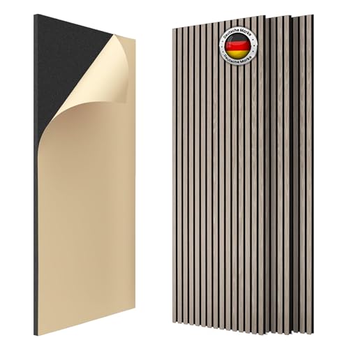 IZODEKOR Paneles de pared autoadhesivos con aspecto de madera, 120 x 60 x 2,1 cm, paneles de pared de madera para revestimiento de paredes interiores y aislamiento acústico, 4 unidades, 2,88 m², roble