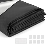 Fenster Verdunkelungsrollo ohne Bohren tragbares 200x145cm Schwarz Verdunklungsrollo Dachfenster Rollo Fenster Verdunkelung Verdunkelungsfolie Verdunklungsstoff 100% Blickdicht